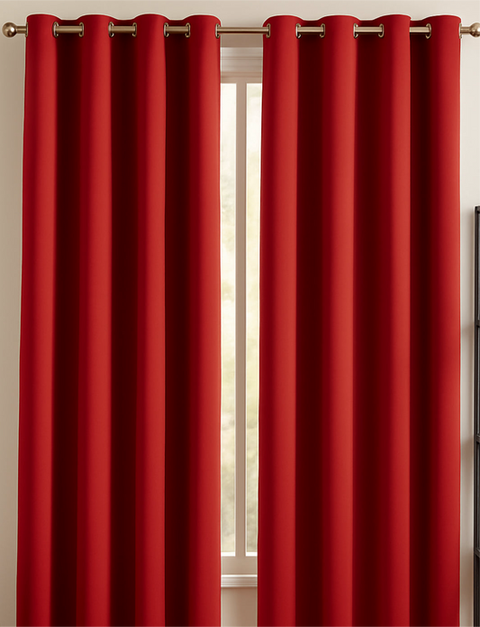 Red Blackout Curtain