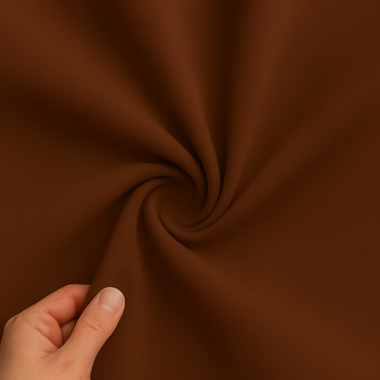 Brown Solid Blackout Curtain