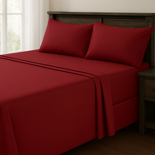 Hotel-Style Solid Sheet Set