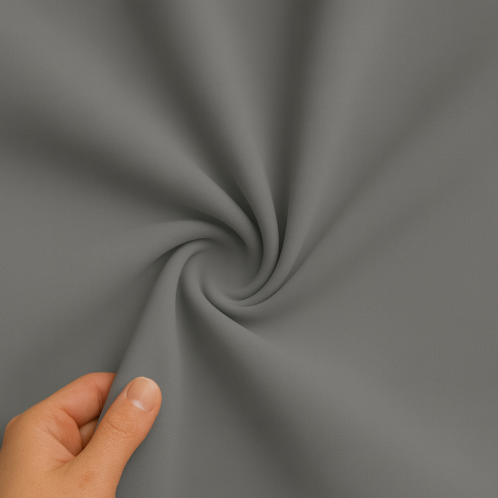 Charcoal Solid Blackout Curtain