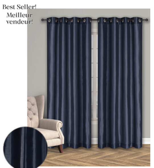 Faux Silk Curtain