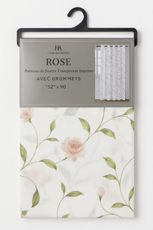 Rose Sheer Curtain