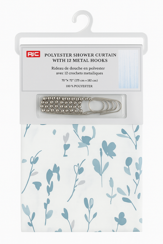 Shower Curtain with Hooks #32491