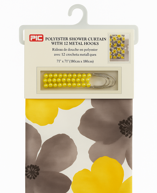 Shower Curtain with Hooks #32773