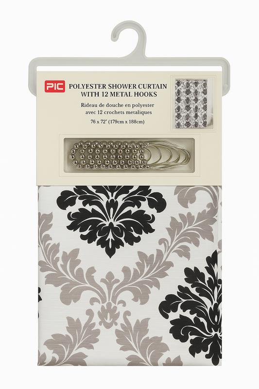 Shower Curtain with Hooks #32559