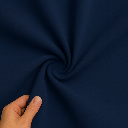 Navy Solid Blackout Curtain