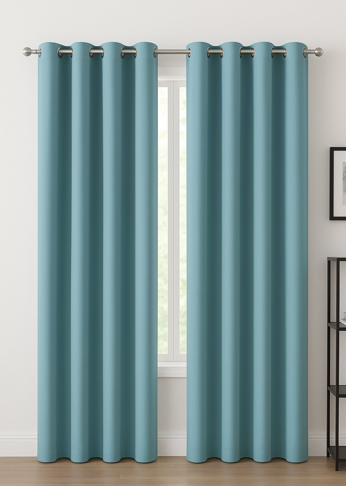 Aqua Blackout Curtain