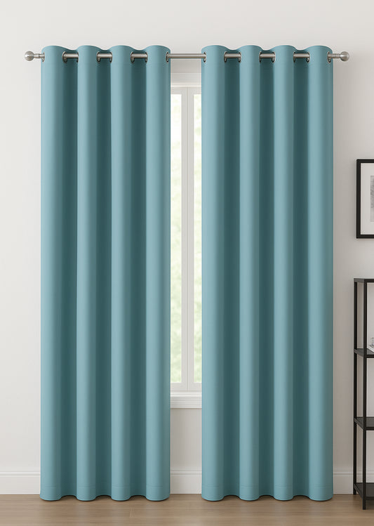 Aqua Blackout Curtain
