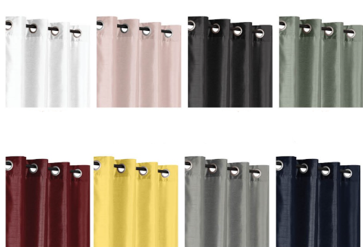 Faux Silk Curtain