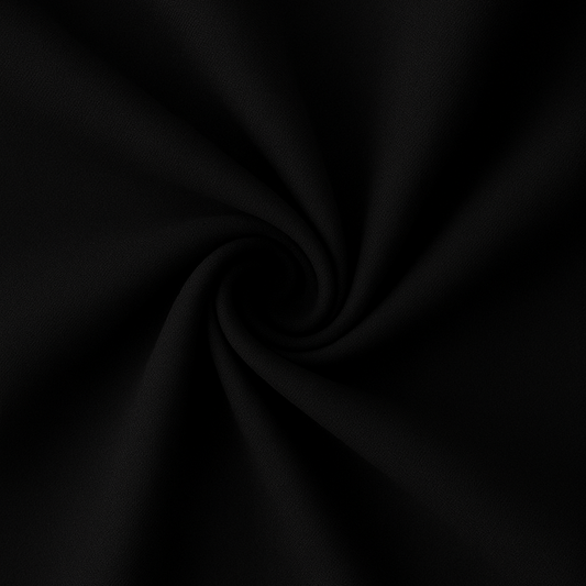 Close-up of black fabric with a swirling pattern